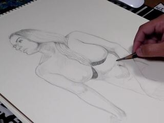 Žingsnis mom’s nuogas kūnas drawing - pencil menas: nemokamai x įvertinti filmas 08 | xhamster