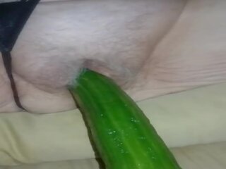 Taking a Cucumber Deep, Free Pussy Masturbator HD dirty film b3