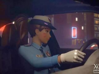 Overwatch policejní důstojník d va, volný policejní mobile vysoká rozlišením pohlaví klip ab | xhamster