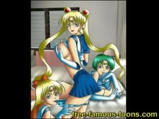 Sailormoon lésbica orgias