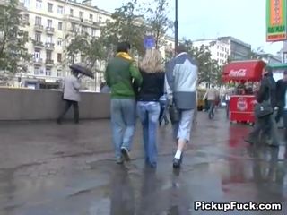 Youthful Blonde Bumped From McDonald's Onto The Street