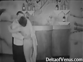 Autentisks vintāža netīras video 1930s - sieviete sieviete vīrietis trijatā