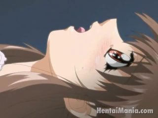 Příjemný anime liška získávání růžový plešatý píča olízl podle ji přítel