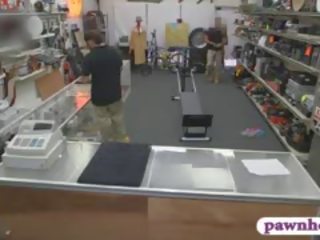 Masculine Chick Pounded At The Pawnshop To Earn Extra Money