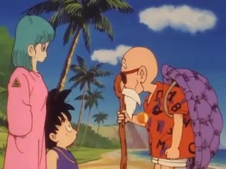 Bulma meets the therapist Roshi and clips her pussy